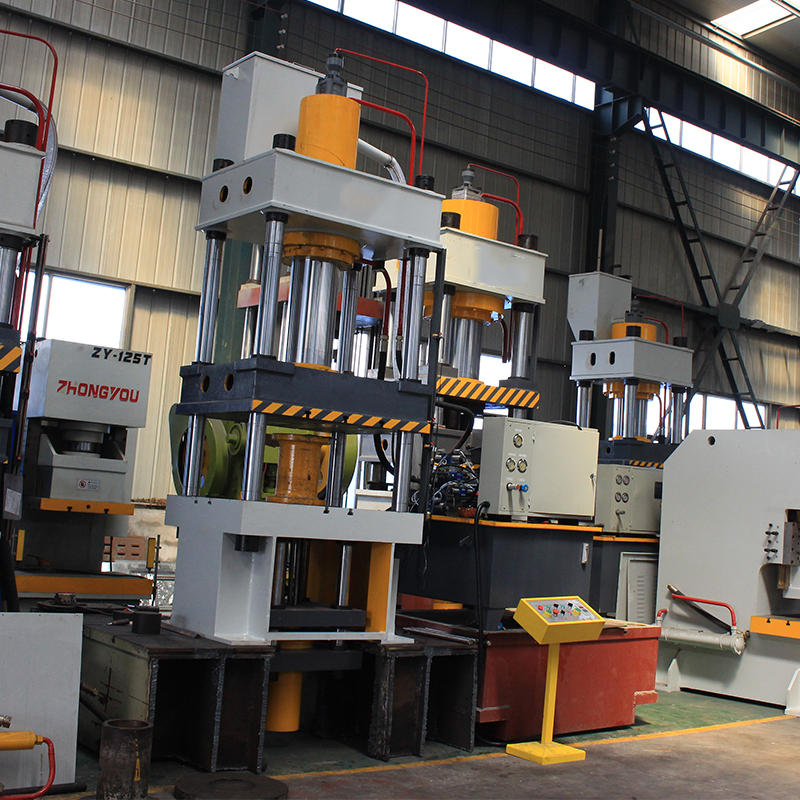 滕州200噸銅壺底座拉伸成型四柱液壓機 單動薄板拉伸成型油壓機