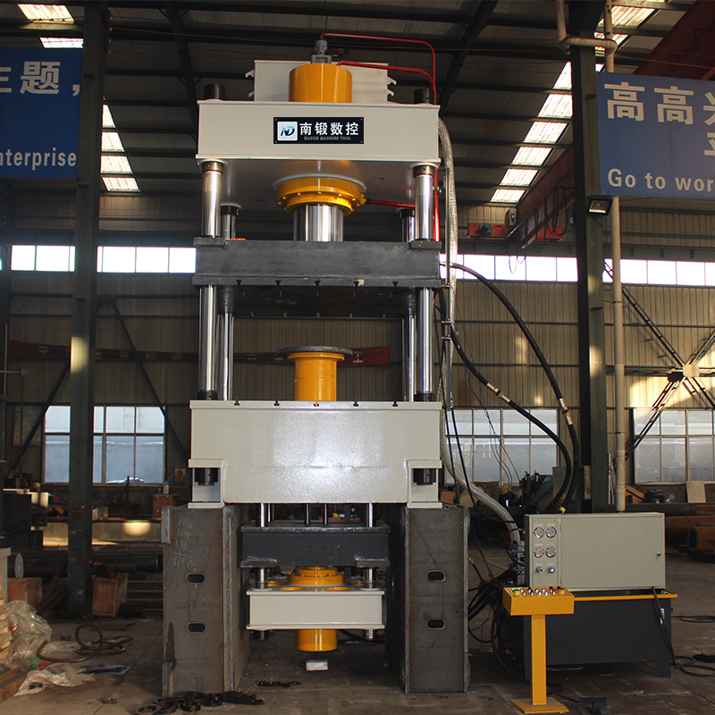 400噸四柱油壓機不銹鋼金屬拉伸成型液壓機下頂式壓力機滕州