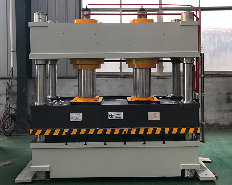 315T四柱雙缸彩石金屬瓦壓制成型三梁四柱油壓機