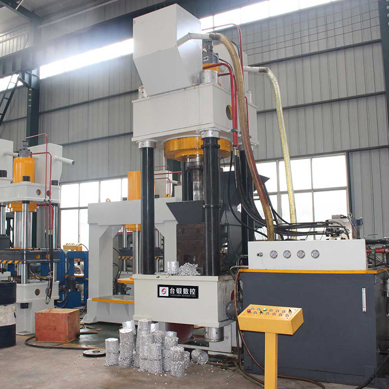 廠家直銷金屬屑鐵屑壓塊壓餅機500噸粉末鐵屑加工成型油壓機液壓機