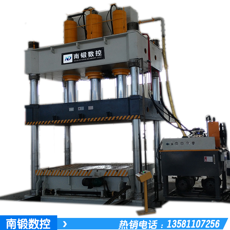 630噸四柱油壓機(jī)帶移動(dòng)工作臺(tái)帶液壓墊液壓機(jī)壓汽車內(nèi)飾油壓機(jī)