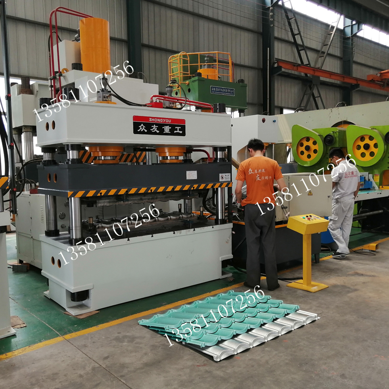 315噸彩石金屬瓦成型液壓機 315t金屬七波瓦成型油壓機