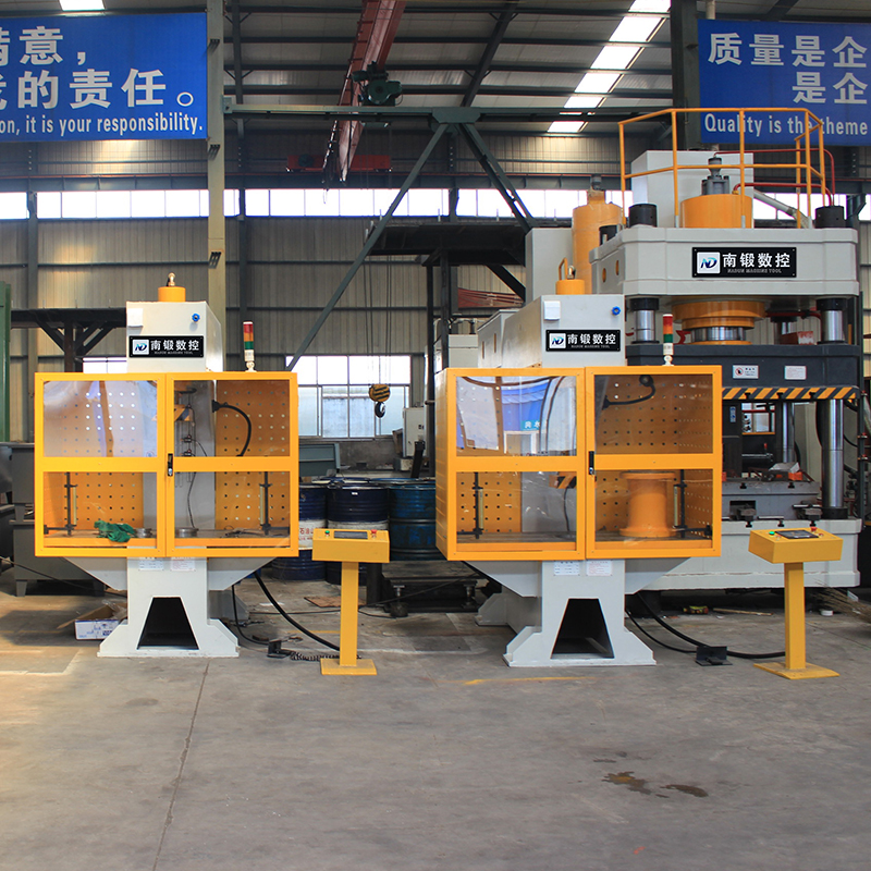 100T單臂油壓機，帶PLC防護罩C形油壓機