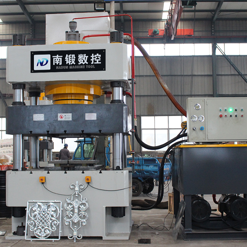 500T壓花三梁四柱油壓機，淺拉伸成型油壓機