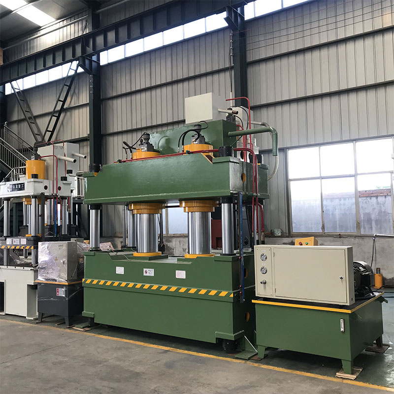 滕州500噸氧化鎂門芯成型液壓機500T雙缸大臺面四柱油壓機